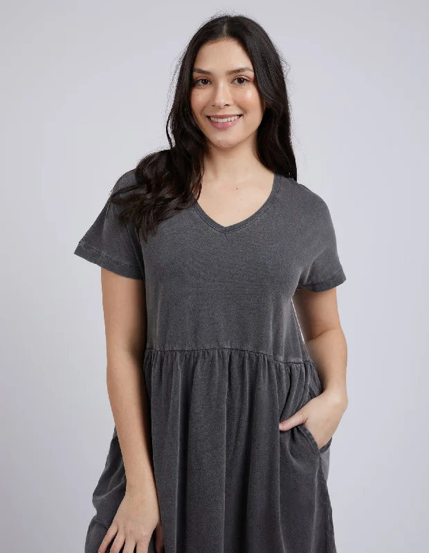 Elm Cloud Camilla Dress Charcoal