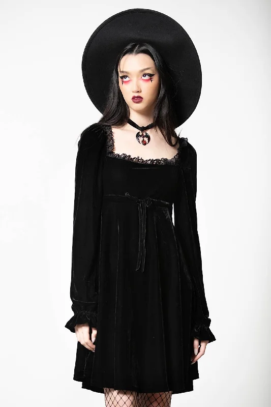 Imperia Long Sleeve Velvet Dress [B]