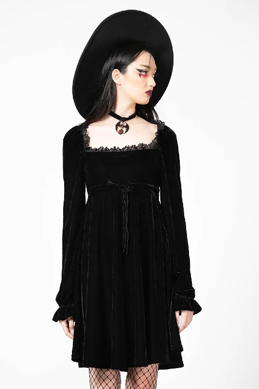 Imperia Long Sleeve Velvet Dress [B]