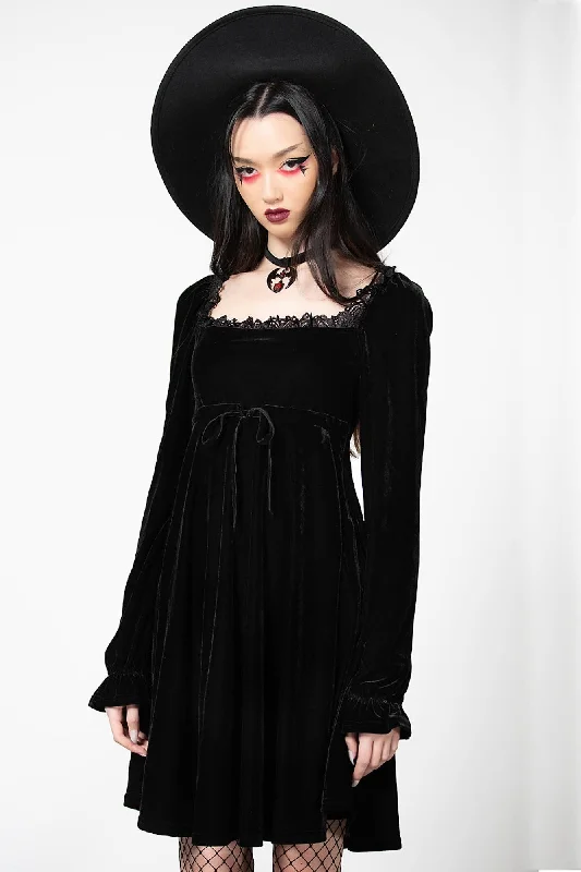 Imperia Long Sleeve Velvet Dress [B]