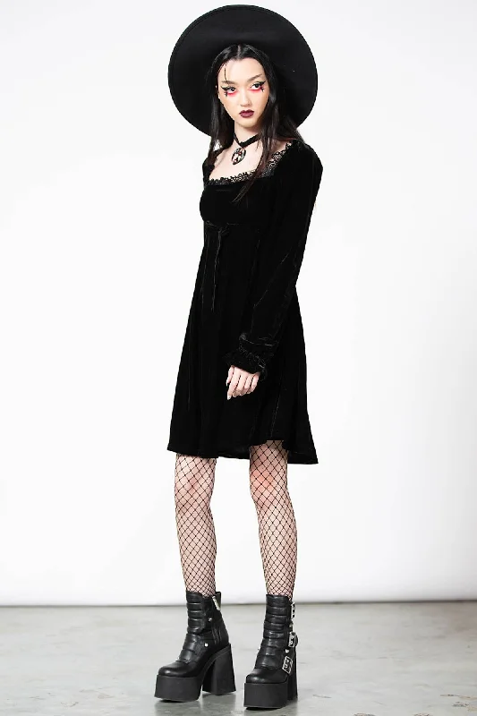 Imperia Long Sleeve Velvet Dress [B]