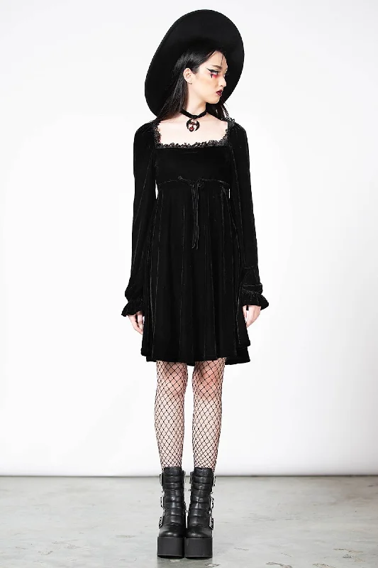 Imperia Long Sleeve Velvet Dress [B]