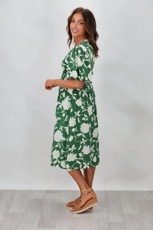 New U Collection Amelia Dress Green Floral