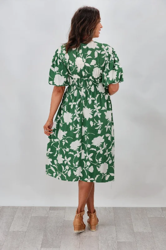 New U Collection Amelia Dress Green Floral