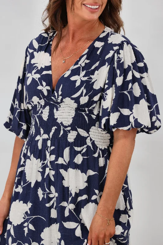 New U Collection Amelia Dress Navy Floral