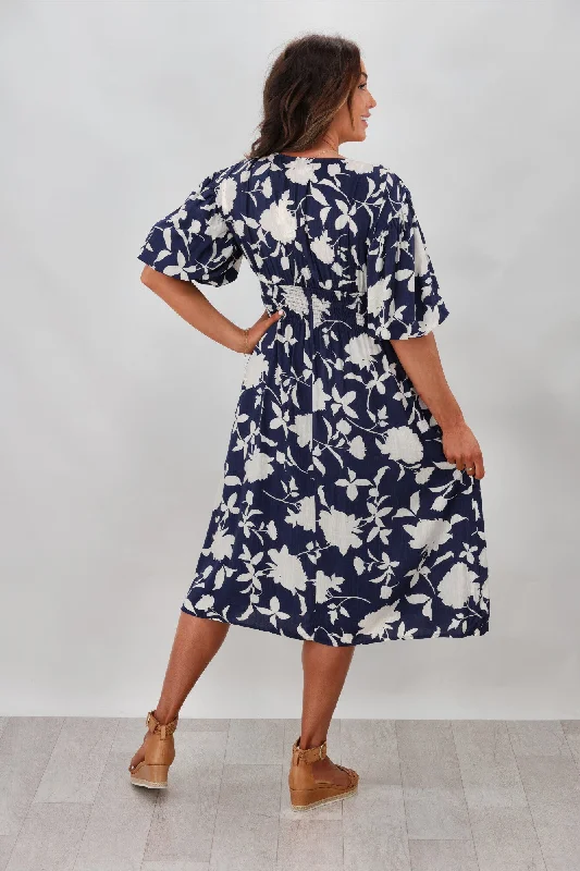 New U Collection Amelia Dress Navy Floral