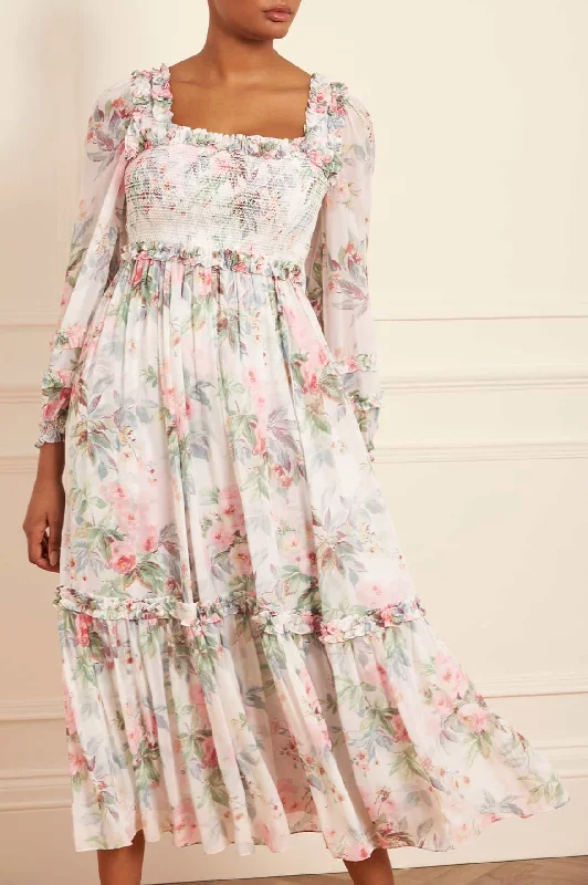 Paradise Garden Maria Chiffon Ankle Gown