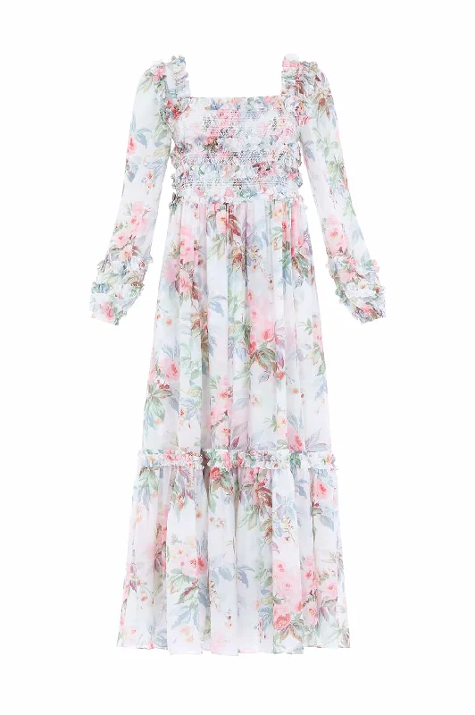 Paradise Garden Maria Chiffon Ankle Gown