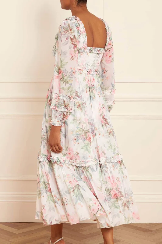 Paradise Garden Maria Chiffon Ankle Gown