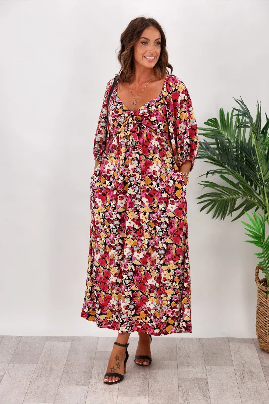 Sass Arabella Maxi Dress Flower Print