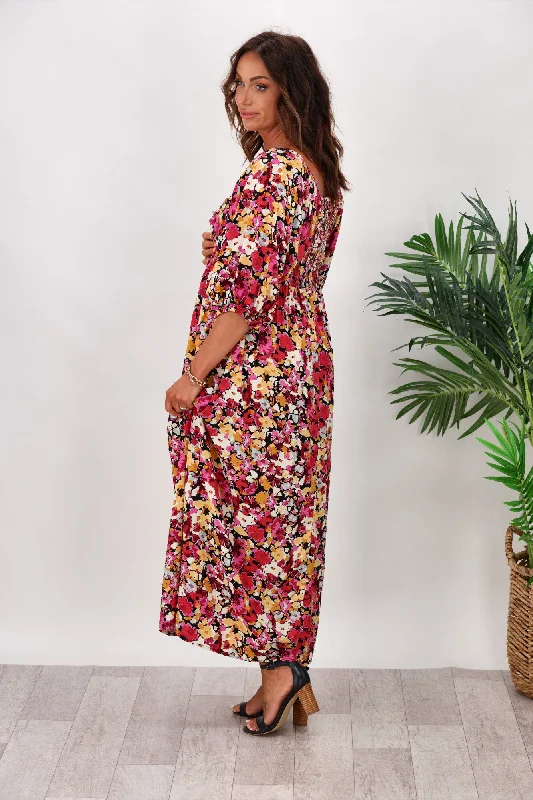 Sass Arabella Maxi Dress Flower Print