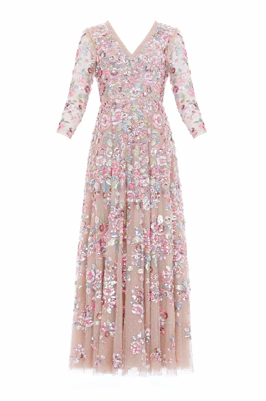 Sequin Paradise Long Sleeve Gown