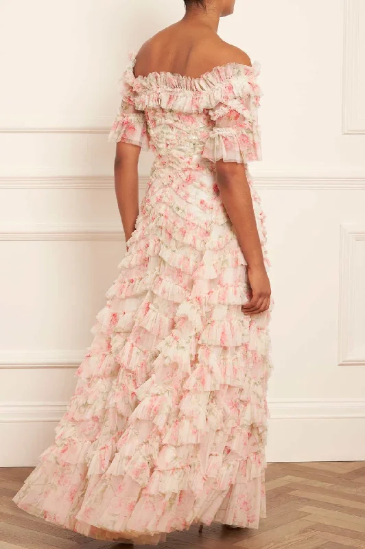 Summer Posy Lana Off-Shoulder Gown