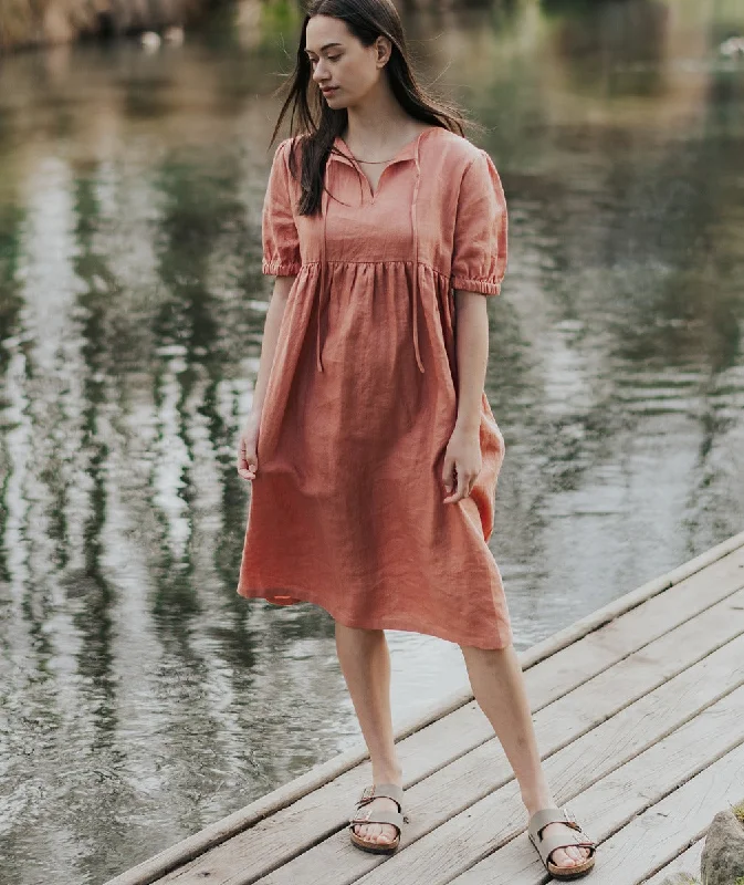 Swanndri Bellewood Dress Salmon