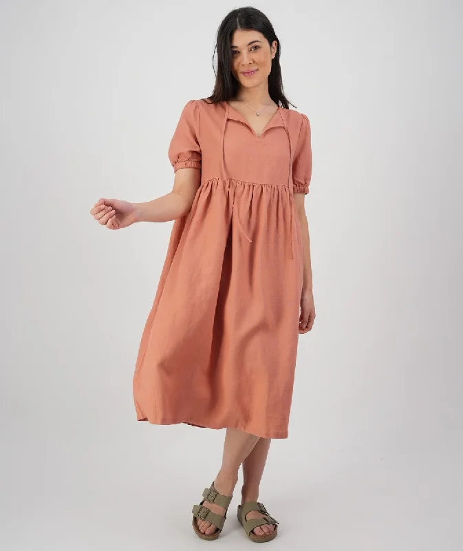 Swanndri Bellewood Dress Salmon