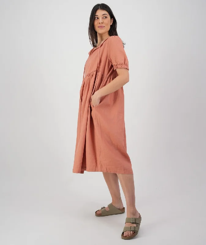 Swanndri Bellewood Dress Salmon