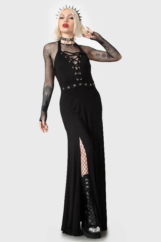 Tristania Maxi Halter Dress