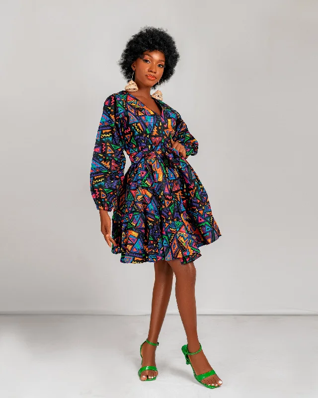 Asher Ankara Mini Dress | African Print