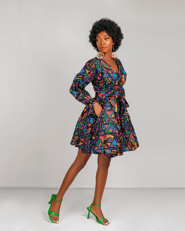 Asher Ankara Mini Dress | African Print