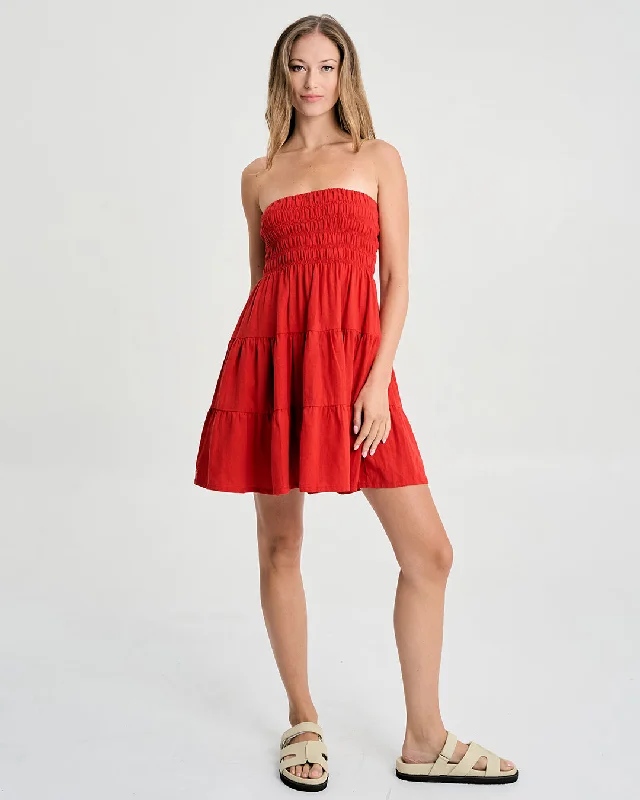 Atlas Ruched Mini Dress