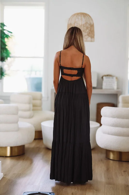 Caviar Dreams Maxi Dress - Black