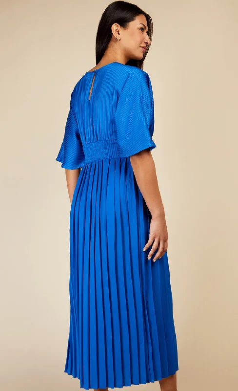 Cobalt Blue Twist Detail Midaxi Dress