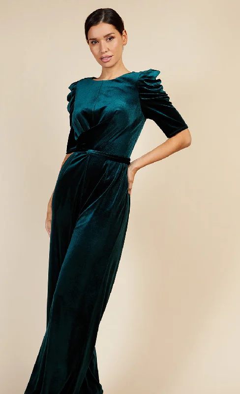 Emerald Green Velvet Jumpsuit