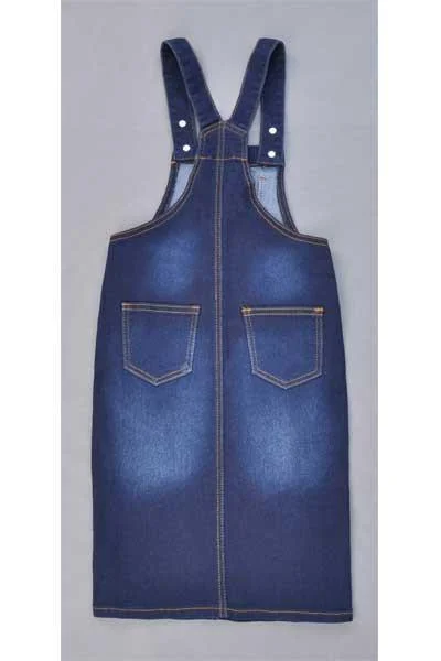 GIRLS Bree Denim Overalls (DK. Indigo)- FINAL SALE