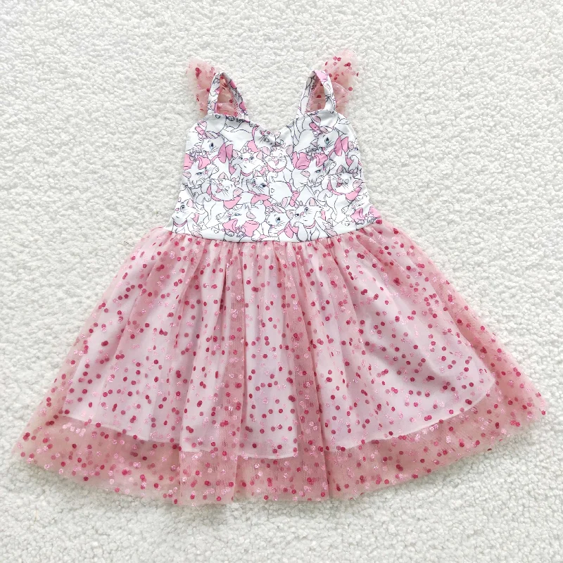 girls cartoon gauze dress GSD0360