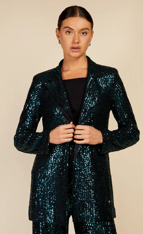 Green Sequin Blazer by Vogue Williams