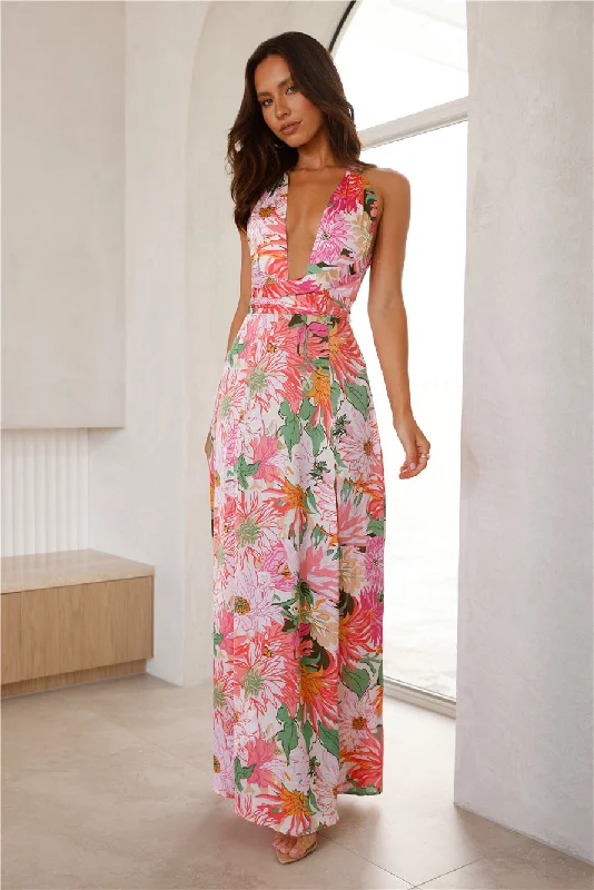 HELLO MOLLY Power Of Flowers Maxi Dress Print