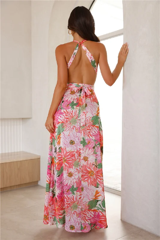 HELLO MOLLY Power Of Flowers Maxi Dress Print