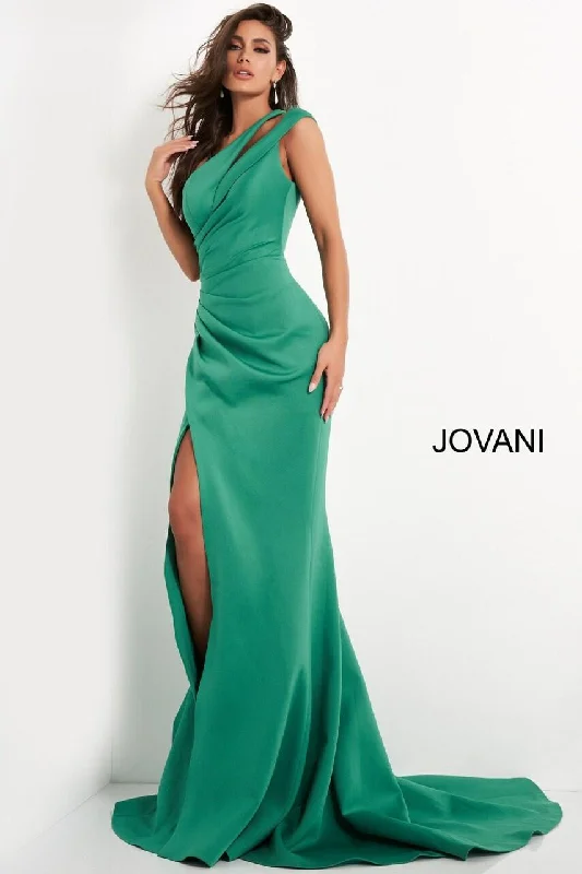 Jovani 04222 One Shoulder Long Mermaid Gown