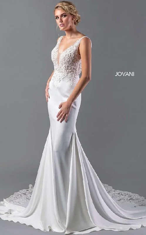 Jovani 03586 Sheath Long Bridal Gown AV