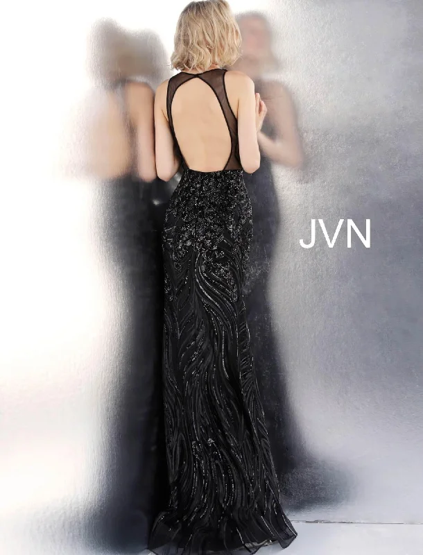 Jovani 66261 Long Sleeveless Formal Prom Dress