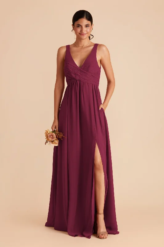 Laurie Empire Dress - Berry