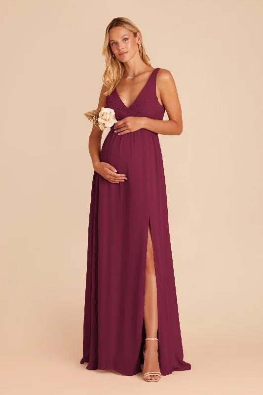 Laurie Empire Dress - Berry