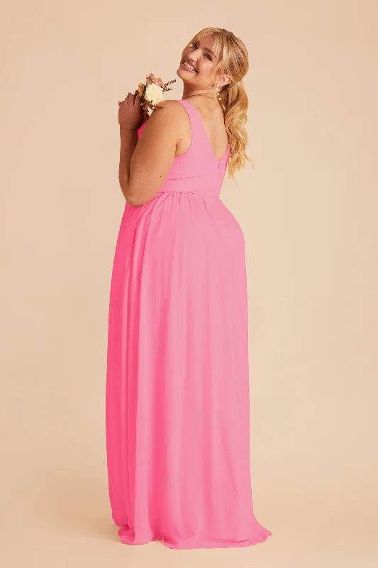 Laurie Empire Dress - Bon Bon Pink