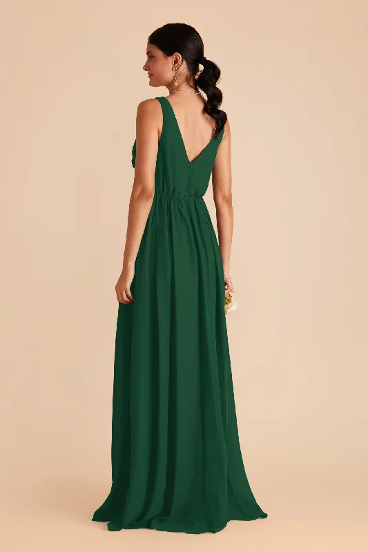 Laurie Empire Dress - Forest Green