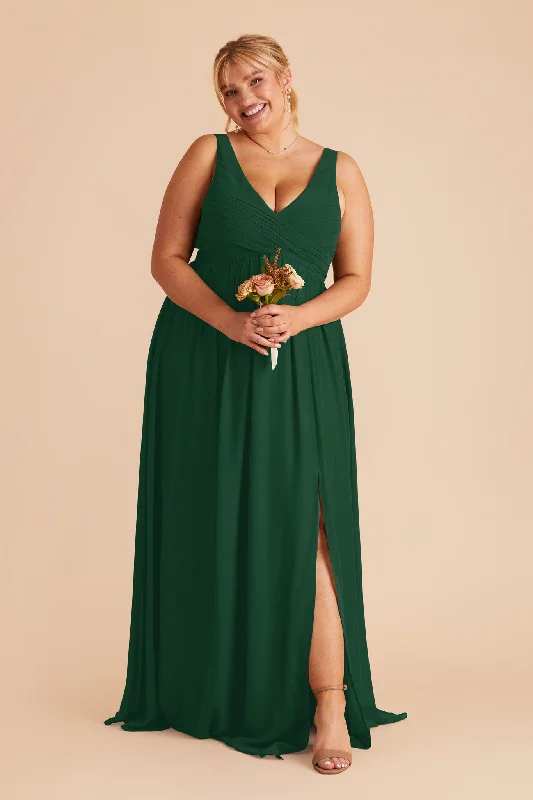 Laurie Empire Dress - Forest Green