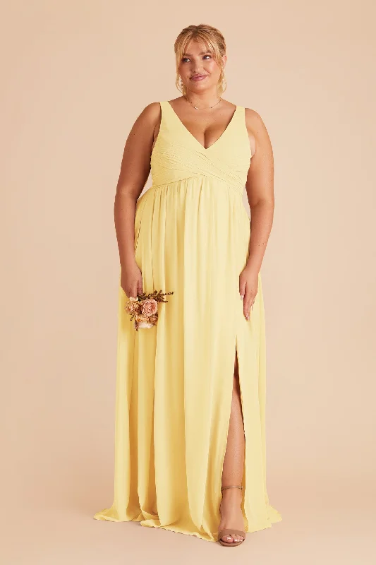 Laurie Empire Dress - Lemon Sorbet