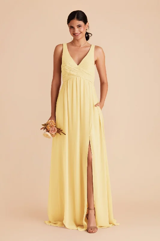 Laurie Empire Dress - Lemon Sorbet