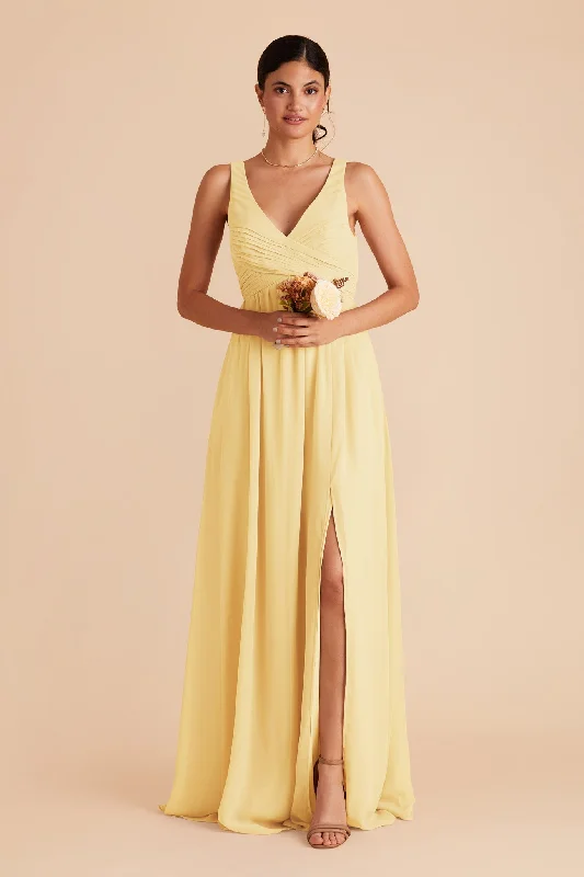 Laurie Empire Dress - Lemon Sorbet