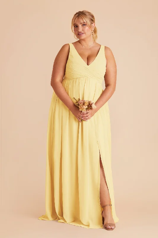 Laurie Empire Dress - Lemon Sorbet