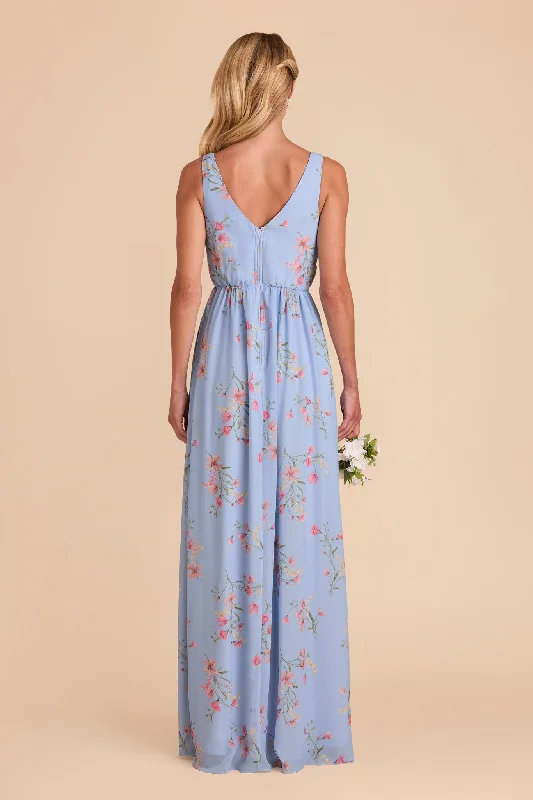 Laurie Empire Dress - Periwinkle Blue Le Fleur