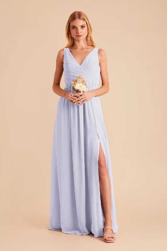 Laurie Empire Dress - Periwinkle Blue