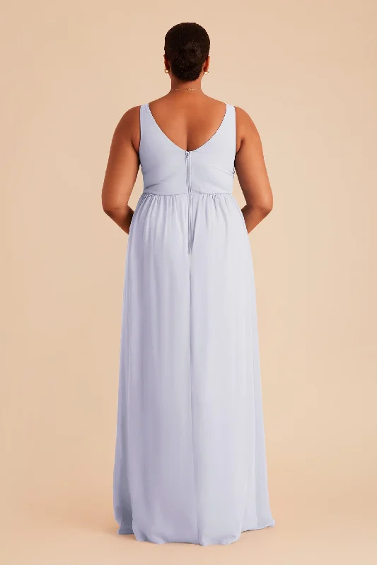 Laurie Empire Dress - Periwinkle Blue