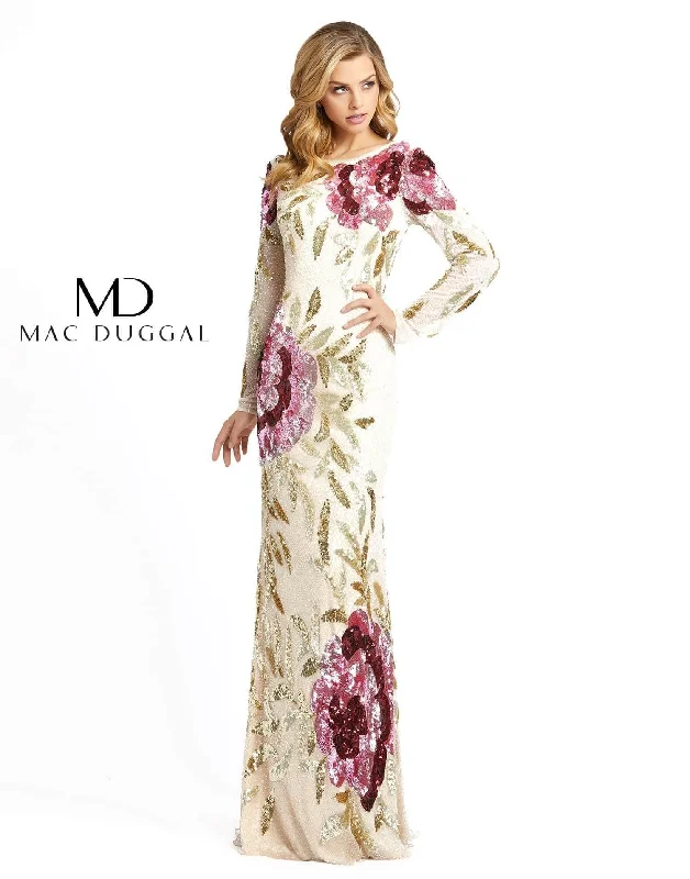 Mac Duggal Long Sleeve Evening Formal Dress Sale