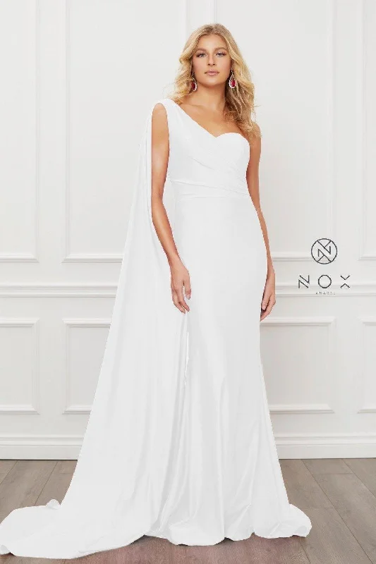 Long White Gown Wedding Dress