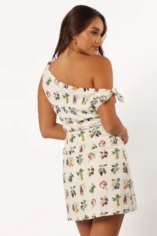 Mariella Off Shoulder Mini Dress - Floral